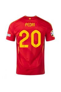 Spanje Pedri Gonzalez #20 Voetbaltruitje Thuis tenue EK 2024 Korte Mouw